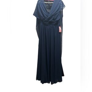 Elegant Navy Blue Maxi Dress